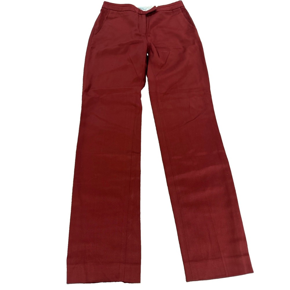 T by Alexander Wang Size XS Rust Burgundy Straight Leg Trousers